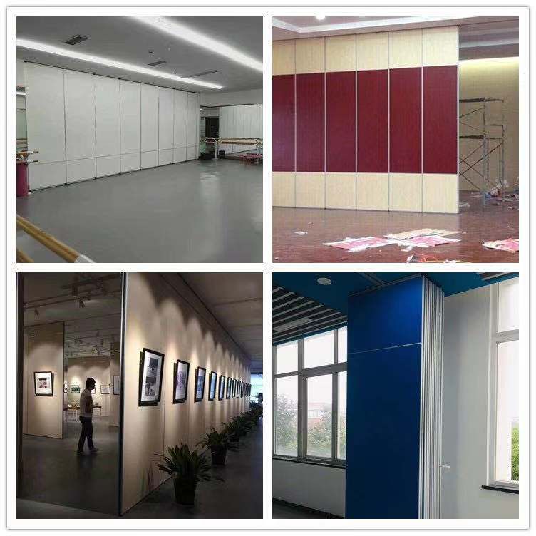 山東酒店活動(dòng)隔斷，吊軌道隔斷工程