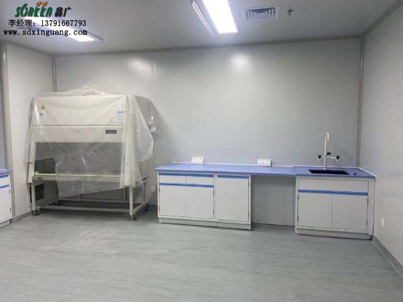 濟南藥谷產業(yè)園實驗室家具安裝現場