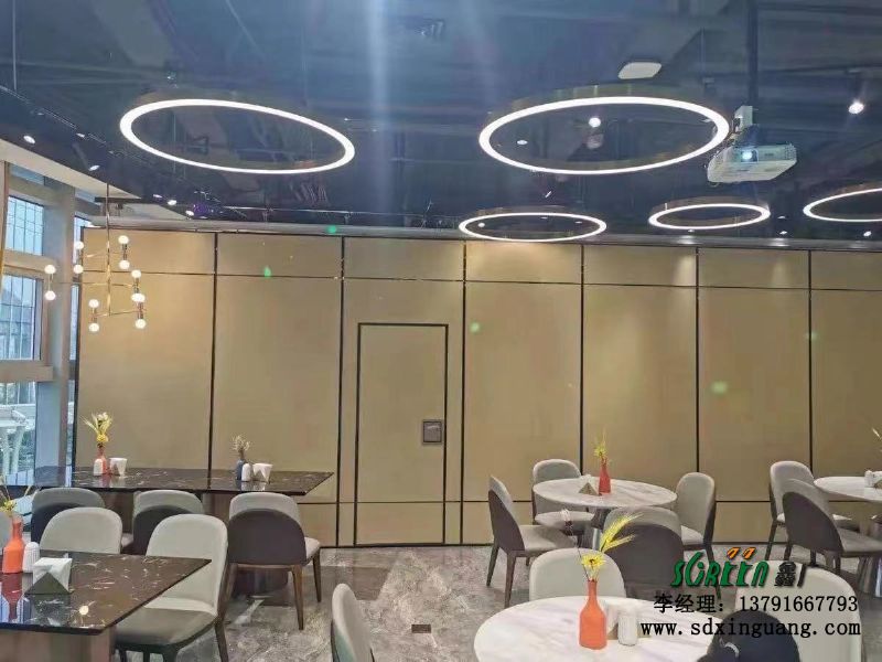 濰坊酒店活動隔斷墻飯店包廂，移動折疊推拉隔斷