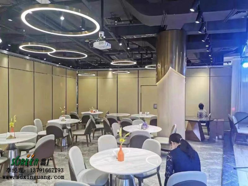 濰坊酒店活動隔斷墻飯店包廂，移動折疊推拉隔斷